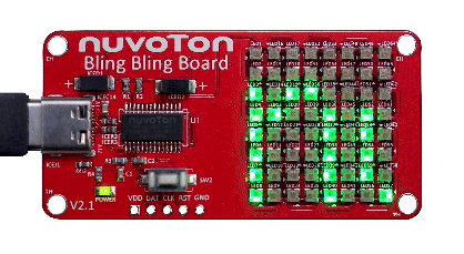 Nuvoton-Blingbling board-Example