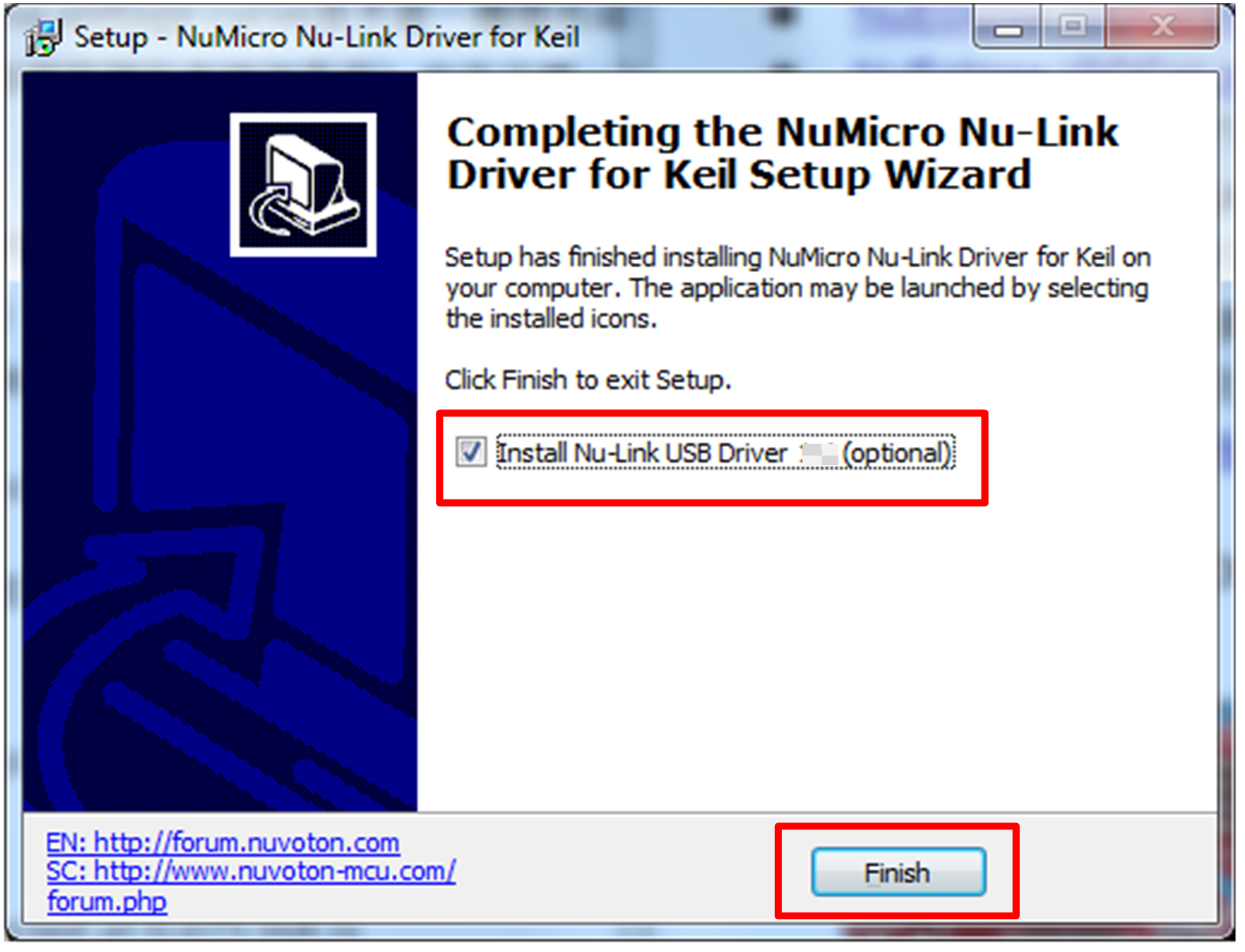 Nu-Link USB Driver Installation Setup