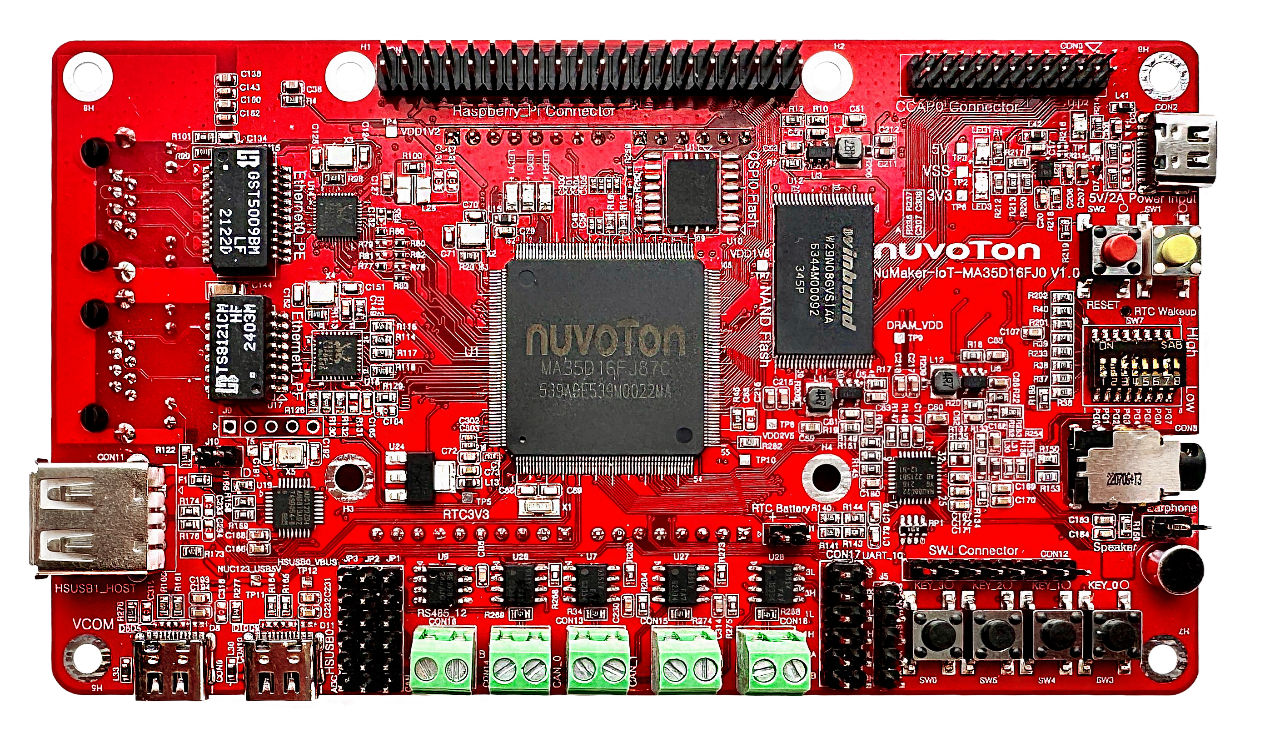 NuMaker-IoT-MA35D1-A3 Board