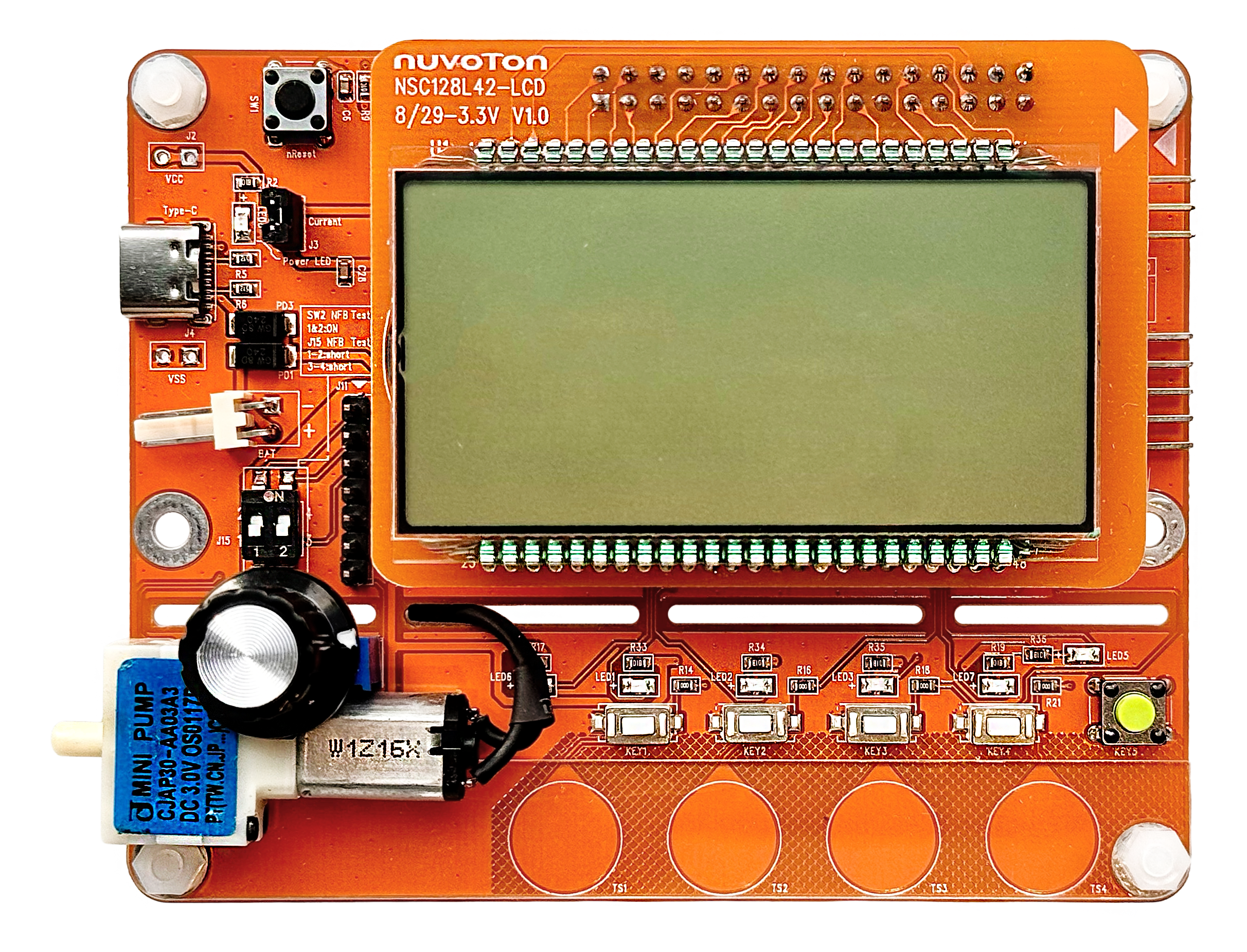 NSC128L42EVB Nuvoton-NSC128L42-EVB-V1.0 LCD(F)