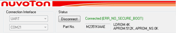 Figure 4 Basic information displayed after the microcontroller is connected to ISP