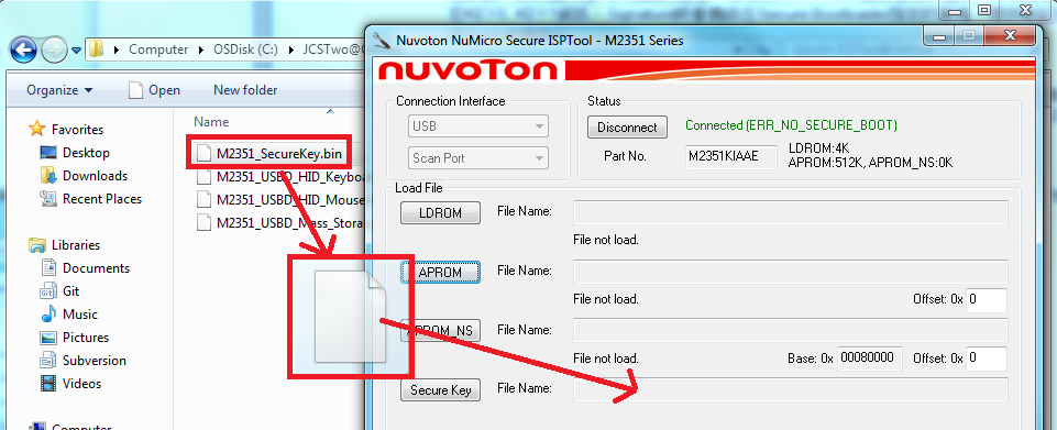 Figure 5 ISP firmware file programming