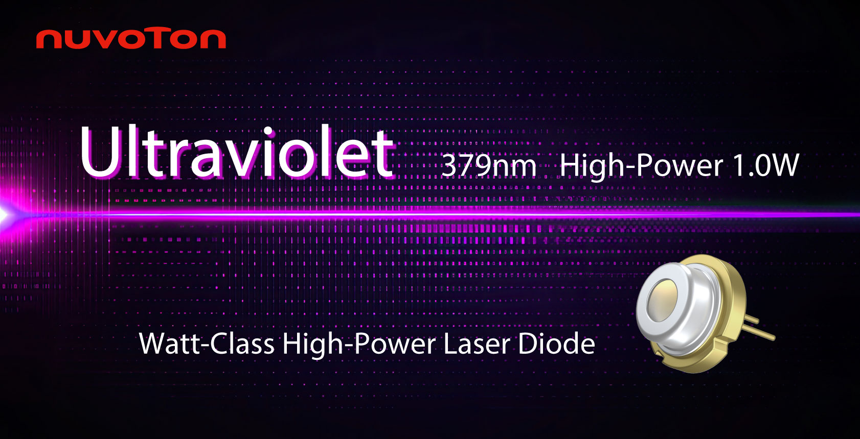 High-Power UV Laser: 379 nm · 1.0 W