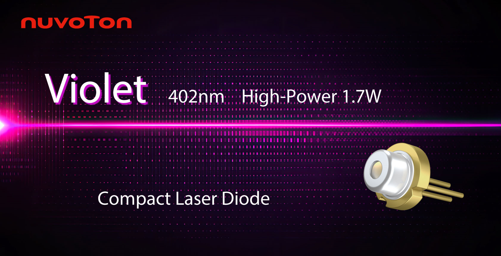 Product Image: 1.7 W 402 nm Violet Laser